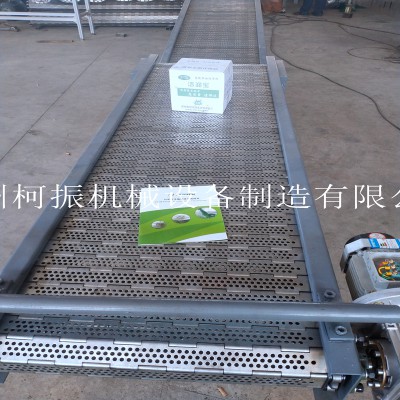 工厂生产连续式食品输送机 冲孔链板输送设备